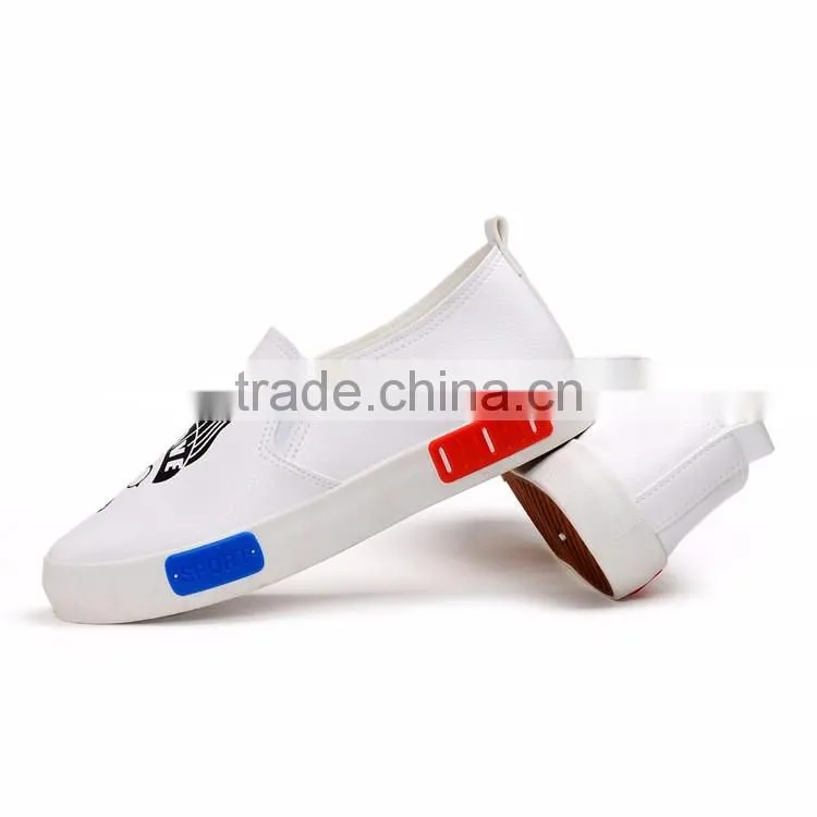 Hot selling ladies pu leather slip on shoes women platform shoes 2017 alibaba china market