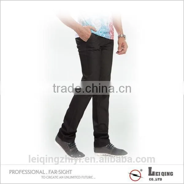 Breathable Elegant Soft Wear Straight Office Trousers For Men