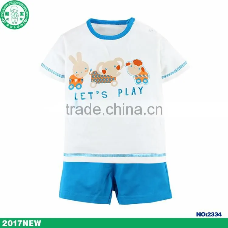 Baby boy clothes cute baby boy short-sleeved cotton suits