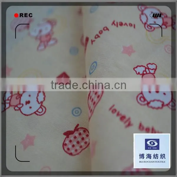 cartoon pigment print 65% 35% tc pocketing fabric
