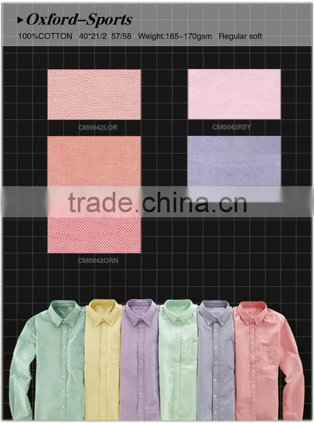 dark color long sleeve mans shirts oxford shirts