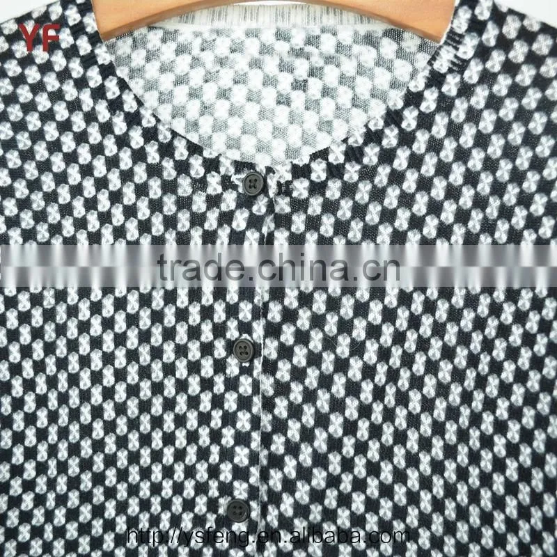 Print Cardigan Woolen Kids Knitted Sweater Designs For Children