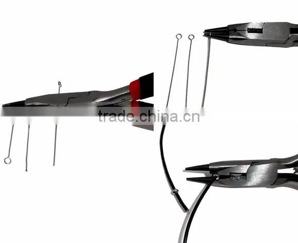High Quality Stainless Steel Round Nose Black Grips Jewelry Making Plier