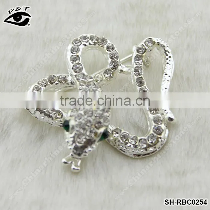 Animal Snake Rhinestone Brooches Crystal Pins Rhinestone brooch pins for wedding invitation decorations