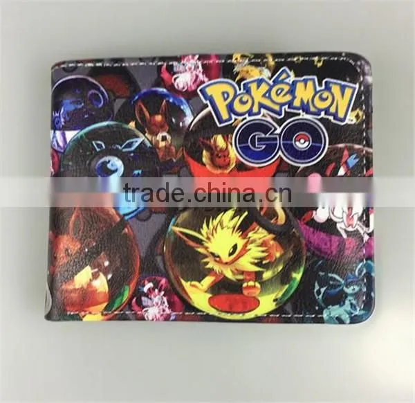 Hot Game Pokemon Go Wallet High Quality Pokemon Pikachu Money bag Pocket monster purse Cartoon Fold Wallet