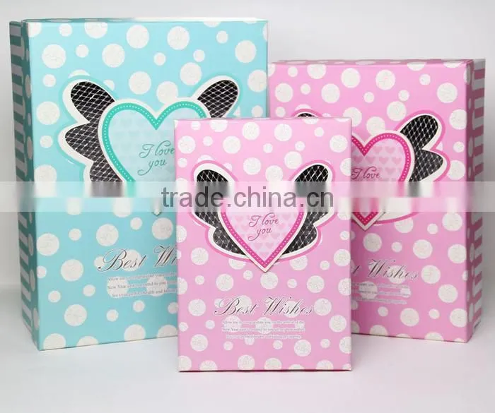 Valentines Day Angle Wing Shaped Empty Gift Boxes,Mother's Day Gift Paper Box/Christmas Paper Gift Box