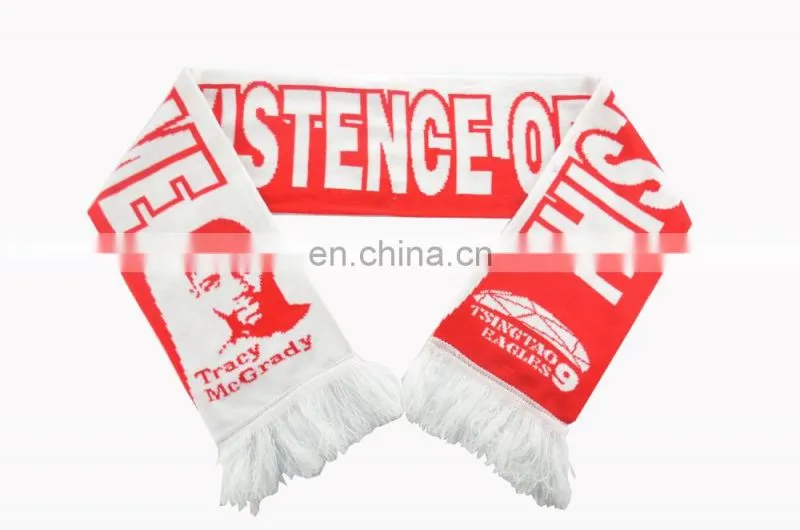 2016 Hot Sell Wholesale Basketball Fan Knitting Scarf