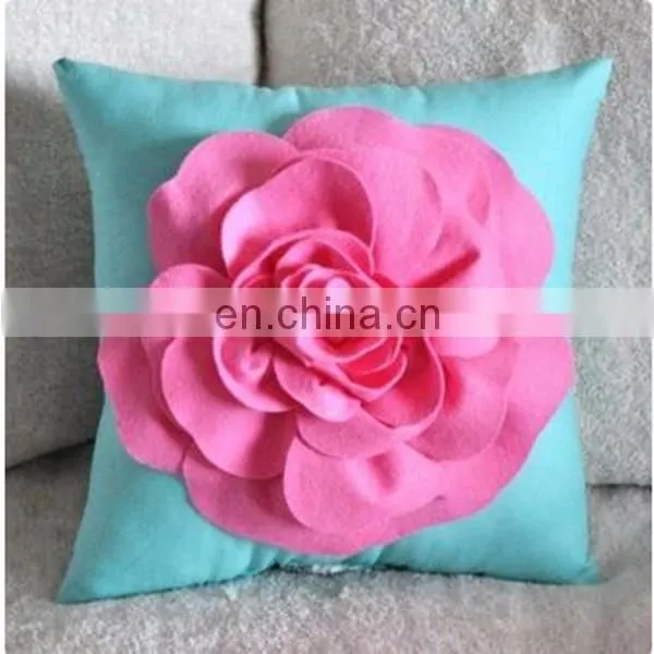 flower shape throw pillow Felt Rose with BONUS Pillow Pattern Tutorial