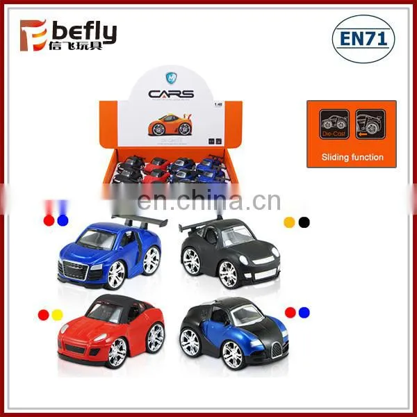 Children sliding alloy car play set