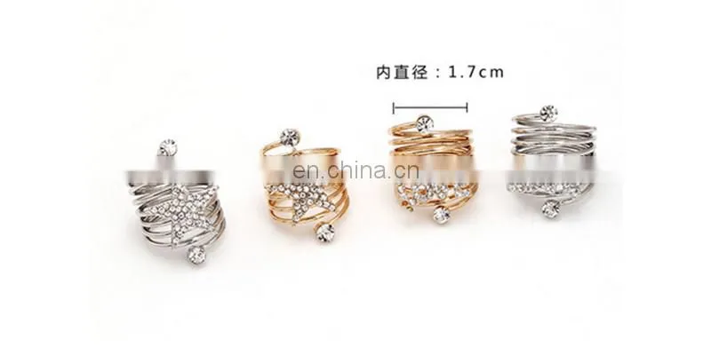 Women Stainless Steel Wholesale american diamond jewellery Gold Filled Rings with Luxury Jewelry