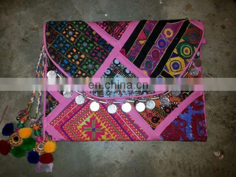 Handmade patchwork Vintage Banjara Envelop Clutch#bambuse#gypsy#bohofashion#kutch#Kutchi