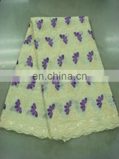 swiss embroidery cotton lace(A-39-1)