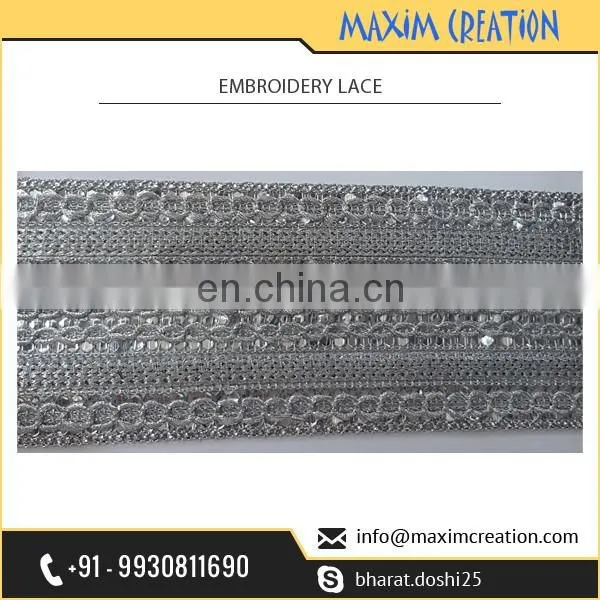 Leading Designer Company Selling Fancy Jari Lace at Affordable Price