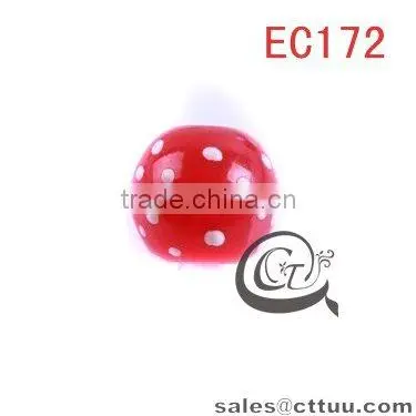 Wholesale round DIY beads glass custom printed beads EC172(DIY)