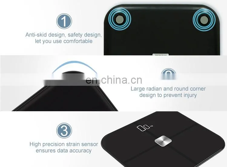 Smart Body Fat Analysis Electronic Weighing Scale Wireless Smart Scale And Body Analyzer