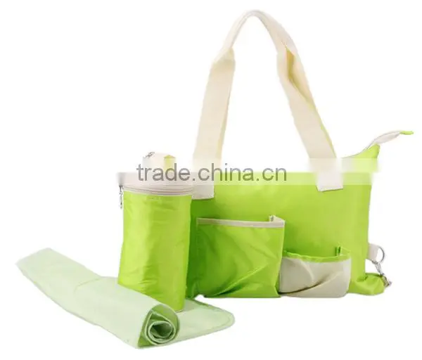 Green Microfiber Bag Baby with Bottle Bag
