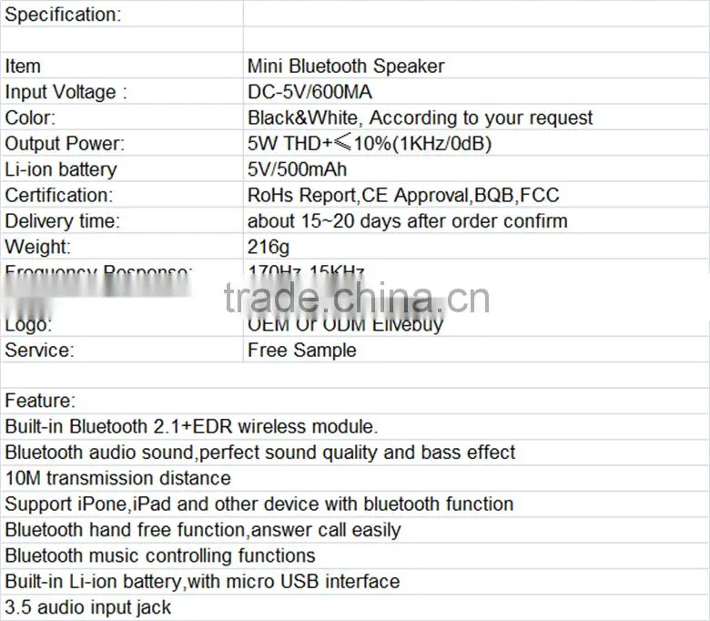 bluetooth speaker aj 69