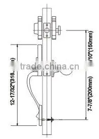 8021DH-AB:TRUST Zinc Alloy Strong Handle Lockset with Brass cylinder