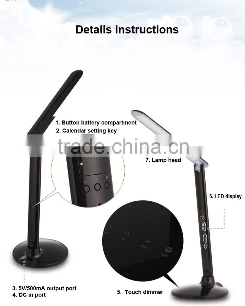 LED Calendar alarm clock temperature display