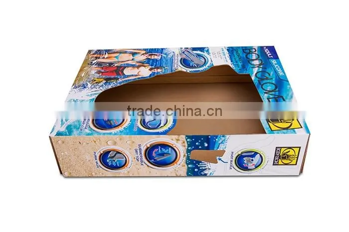 Single Ply Kraft Paper Black Cartoon Window Box Packaging