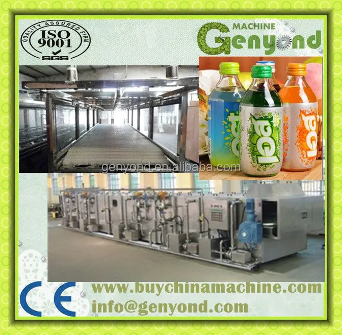 Spraying Cooling Tunnel for Bottled Juice Pasteurization and Cooling