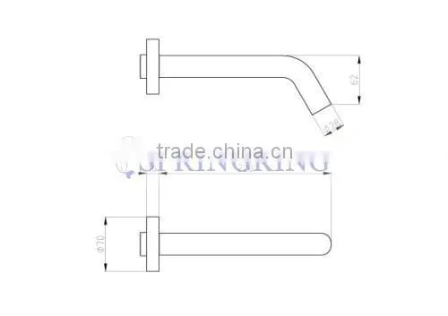 Wall Mounted Electronic Hands Free Sensor Faucet Mixer Tap