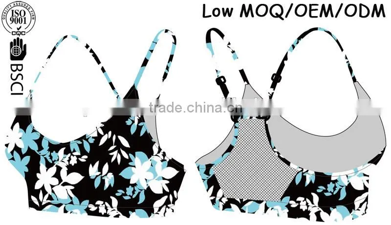 Custom Sublimation Sports Bra with printing
