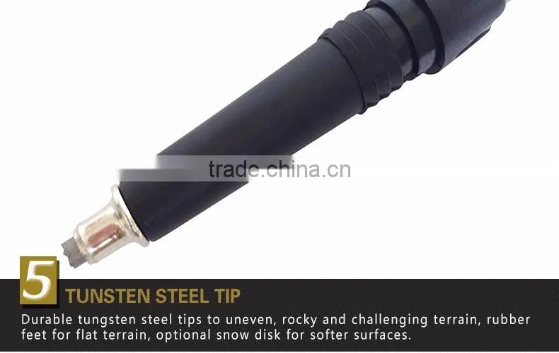Four Pack of Extra Durable Rubber Replacement Tips for Trekking Poles