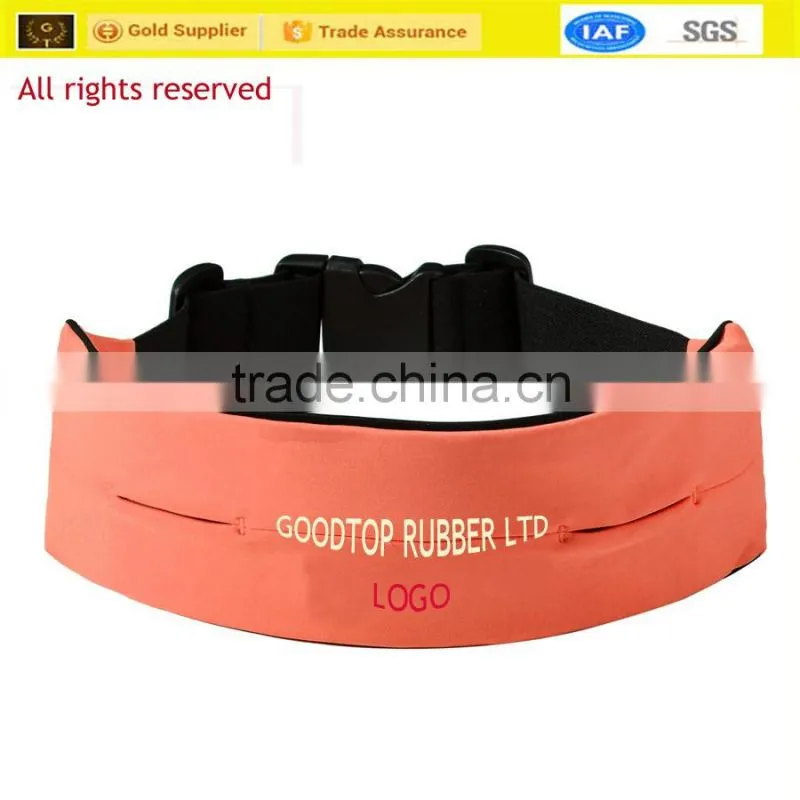 Sports fitness running belt lycrafactory OEM with logo