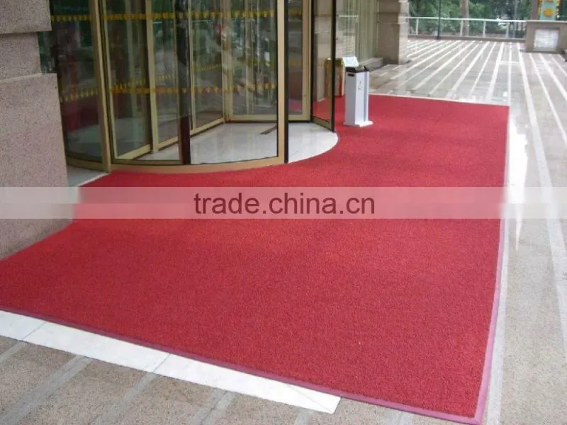pvc coil door mats/ logo mat pvc cushion coil mat/floor rugs