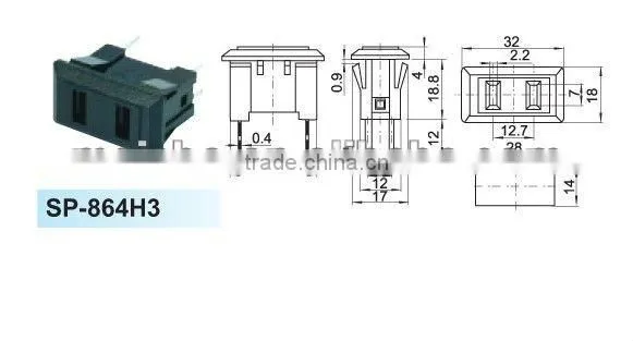10a 250v female australia power socket