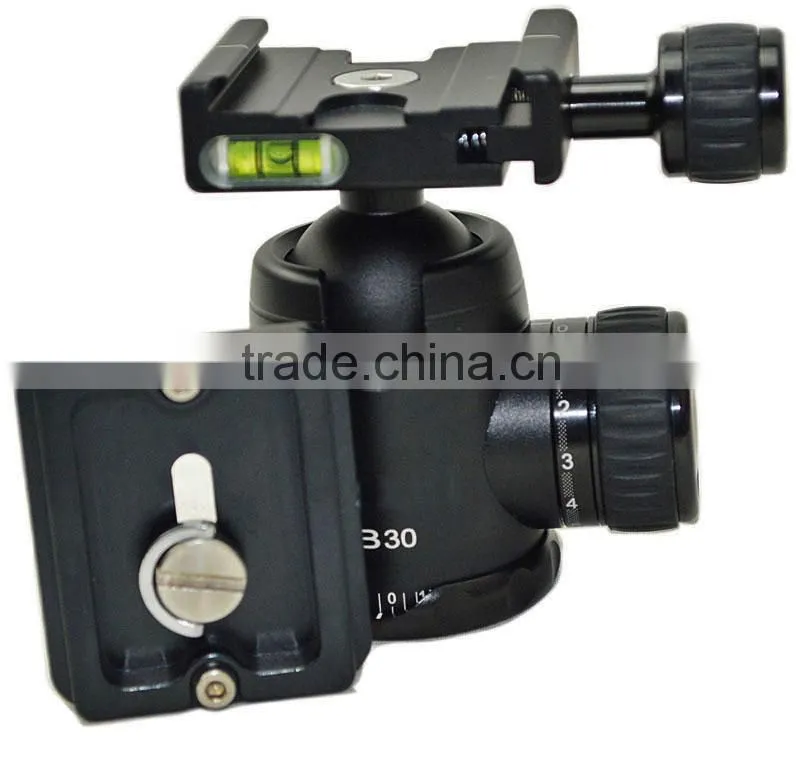 1/4" Screw Photography Camera Tripod Ball Head 360 Degree Fluid Rotation Ballhead For DSLR Camera