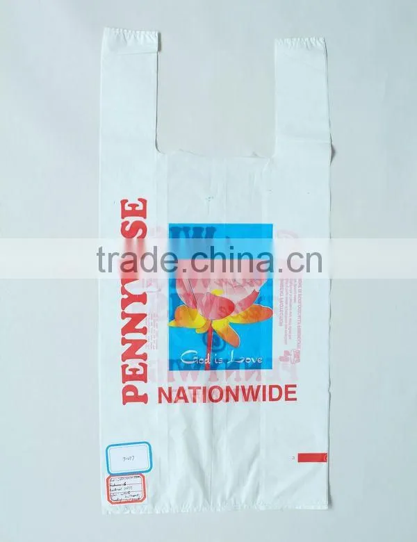 Transparent Cheap Vest Bag HDPE India Market