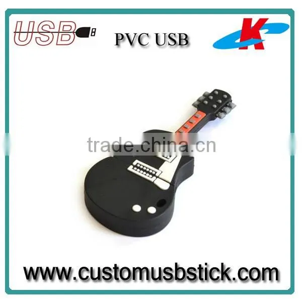 Christmas Item PVC Guitar Usb Memory Drive 2GB