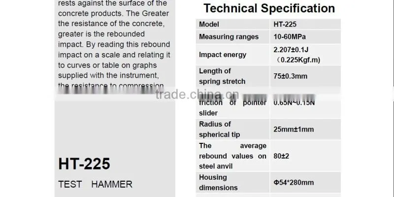 Solid 2014 Newest HT-225V concrete reinforcement detector