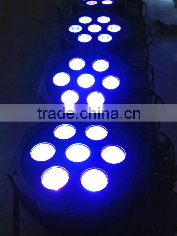 dmx stage lighting led par64, led falt par64, 7x10w led par