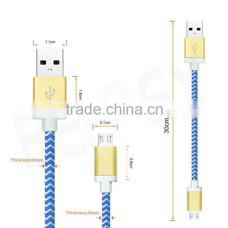 Compatible Micro USB Connector Charger Cable forMobilephone & Car