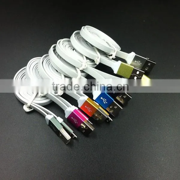 Colorful Metal USB Charger Cable Micro USB Data Cable