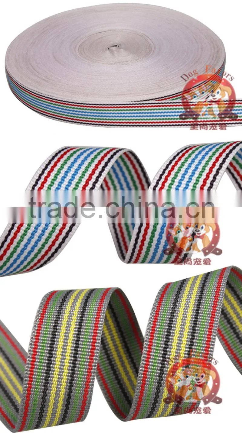 Mixed Color Cotton Polyester Webbing, SP Thread Webbing
