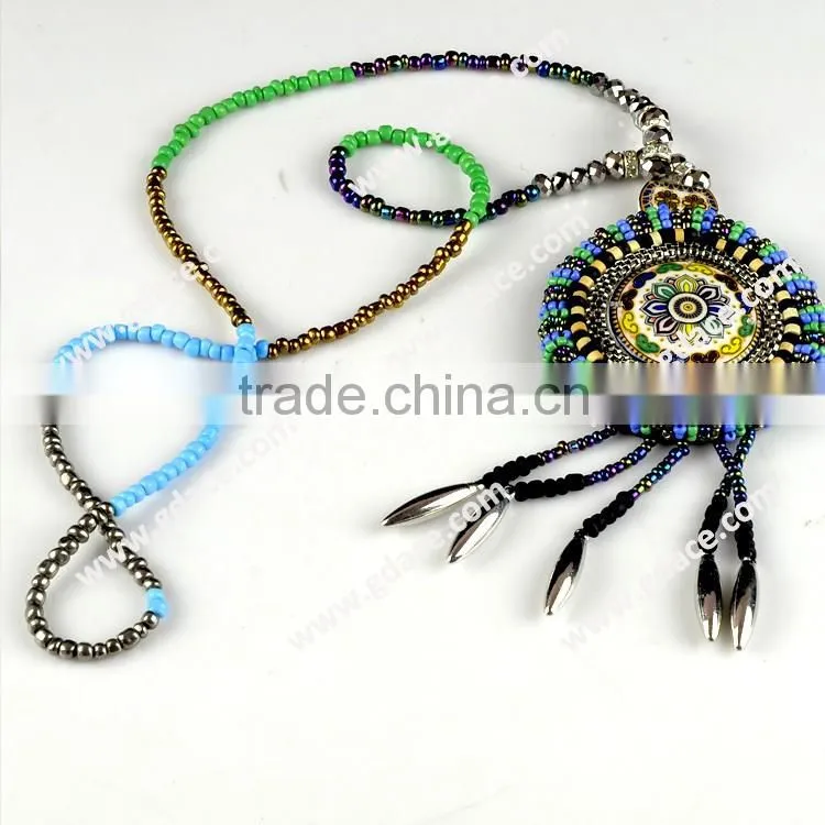 bohemian collar bohemian necklace applique pendants