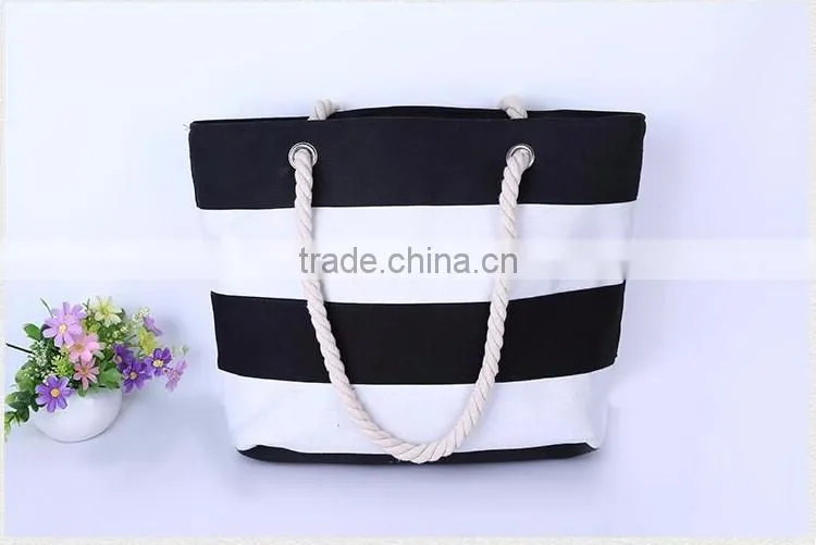 fashion charm joint canvas beach bags yiwu China dropship company