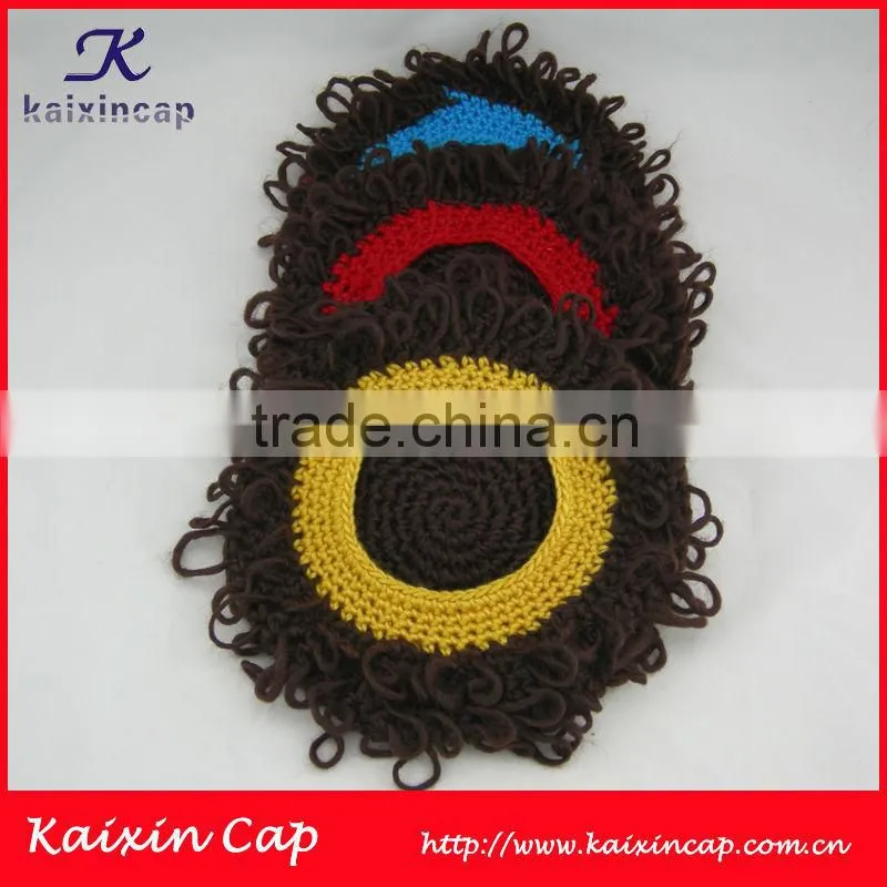 kid Beanie hat 100% acryl mix colour knit cap