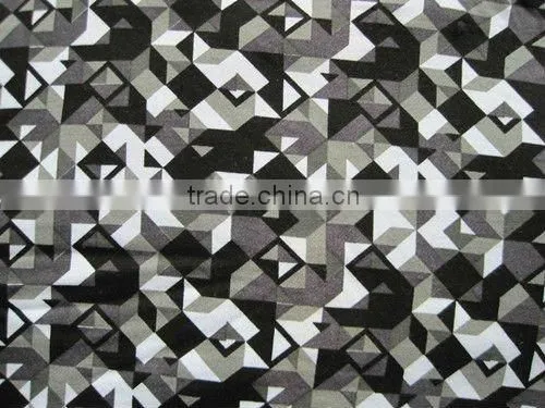 340gsm printed CVC 80/20 3-thread fleece fabric
