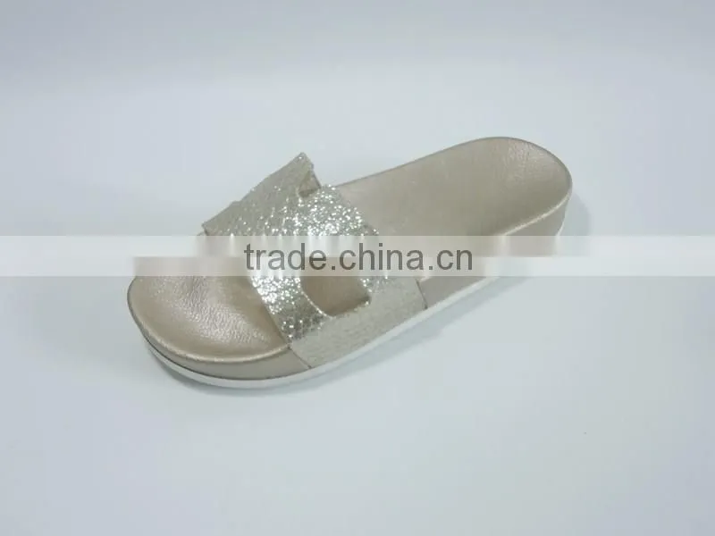 2016 New design Women H shape upper Flat slippers