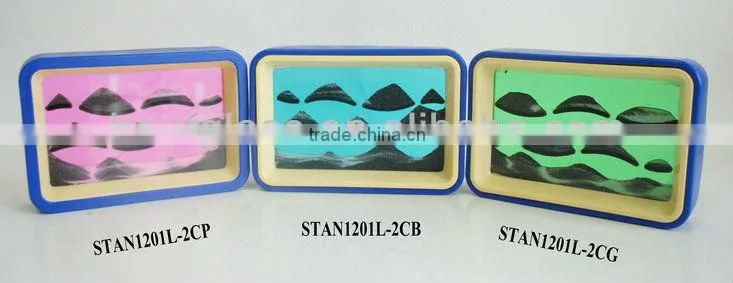 Many Hills Flowing Sand Art Scenery Pink