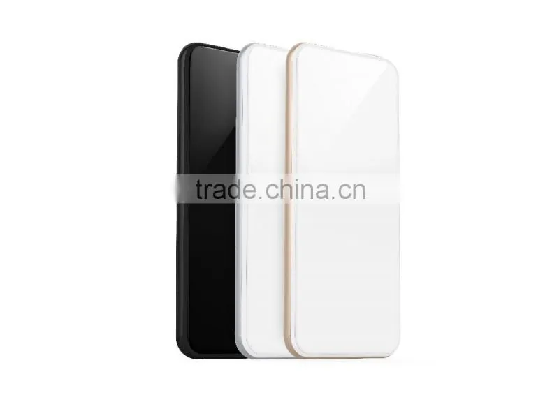 AWC840 Newly 5000mah usb mobile phone charger 2.5 D glass and titanium alloy 5v 2a charger fast usb charger for Iphone 6