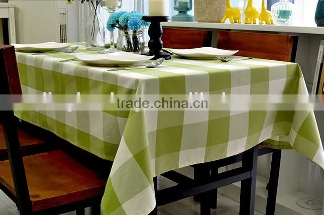 high quality gingham table cloth table cover for restaurant