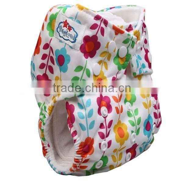 2012 October Newest Six Printed Patterns Baby Cloth Diaper Nappy