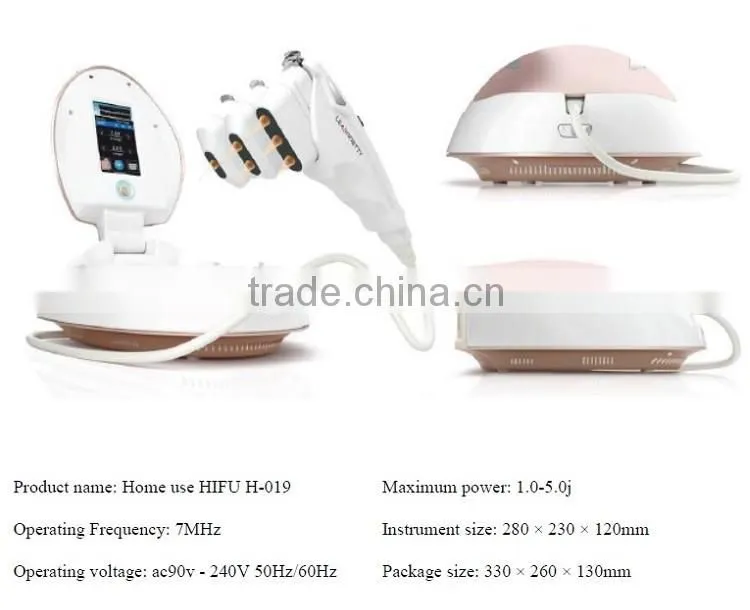 hotsale portable home use hifu anti wrinkle machine H-019