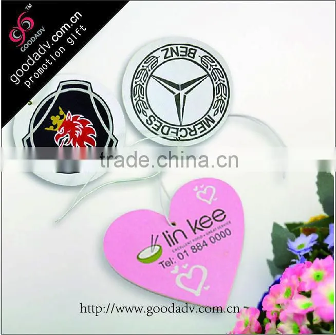 Puppy Pattern Paper Air Freshener / heart-shaped Paper Air Freshener